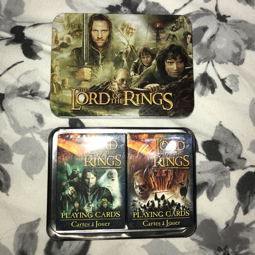 The Lord Of The Rings collectors playing cards